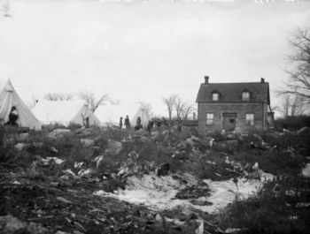 Smallpox Tents on Porter’s Island, undated, most likely circa 1912