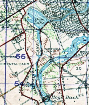 Survey map by DND, Geographical section, 1935